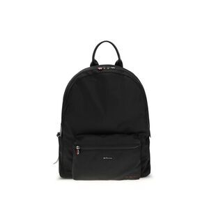 Kiton Black Nylon Men's Backpack